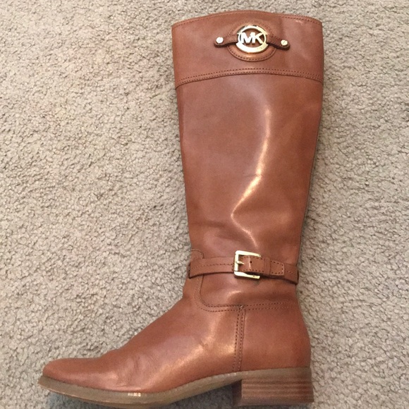 Michael Kors Riding Boots Tan Brown - Picture 4 of 6